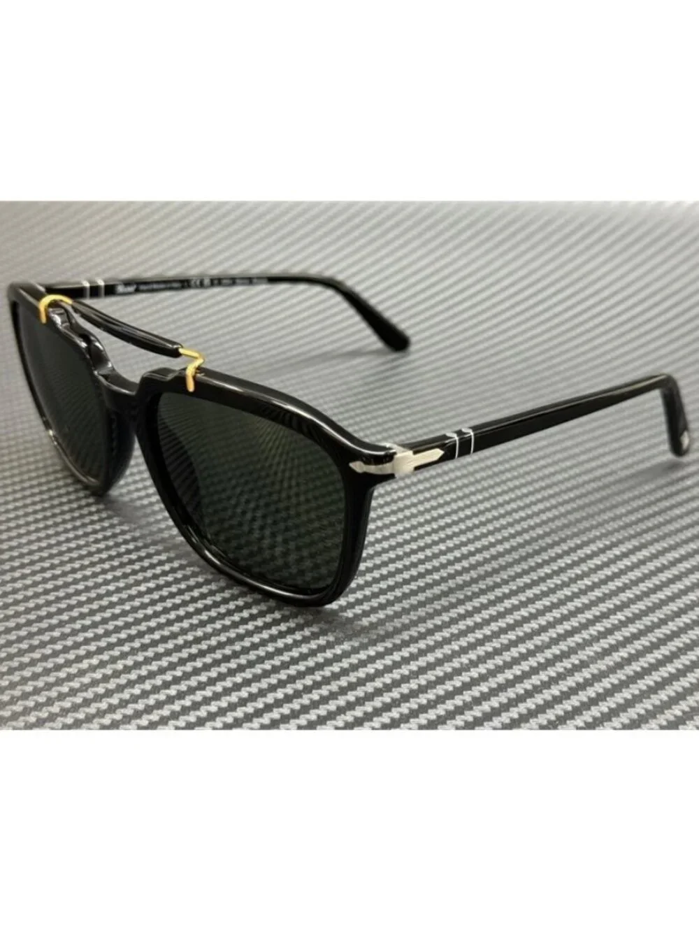 New Persol Men Black Sunglasses 57-20-145